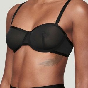 CUUP The Balconette Black Bra